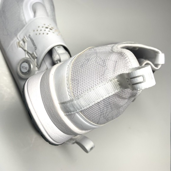 Shimano White Cycling Spinning Shoes IC3 SH-IC300W Woman EU Size 44 US 11.2 - Picture 9 of 13